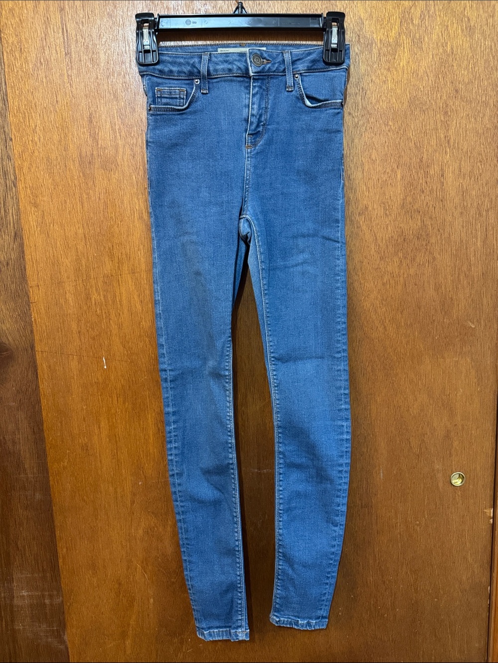 Topshop Blue Jamie Skinny Jeans